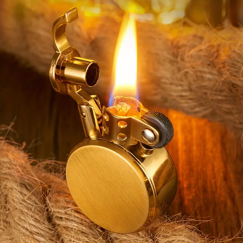 Windproof Round Kerosene Lighter