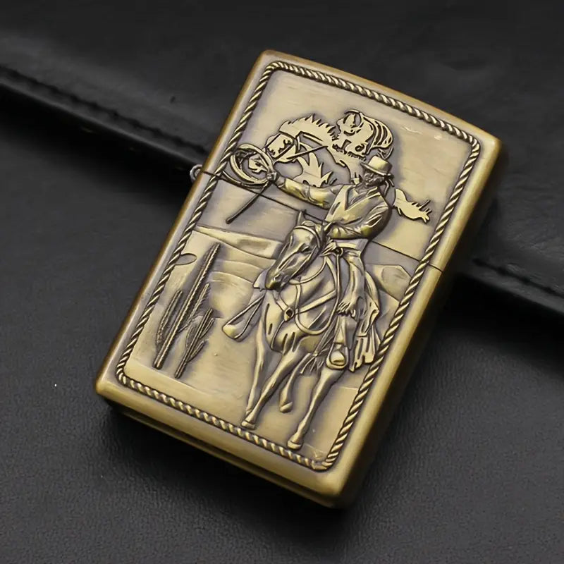 Creative Western Cowboy Totem Kerosene Lighter