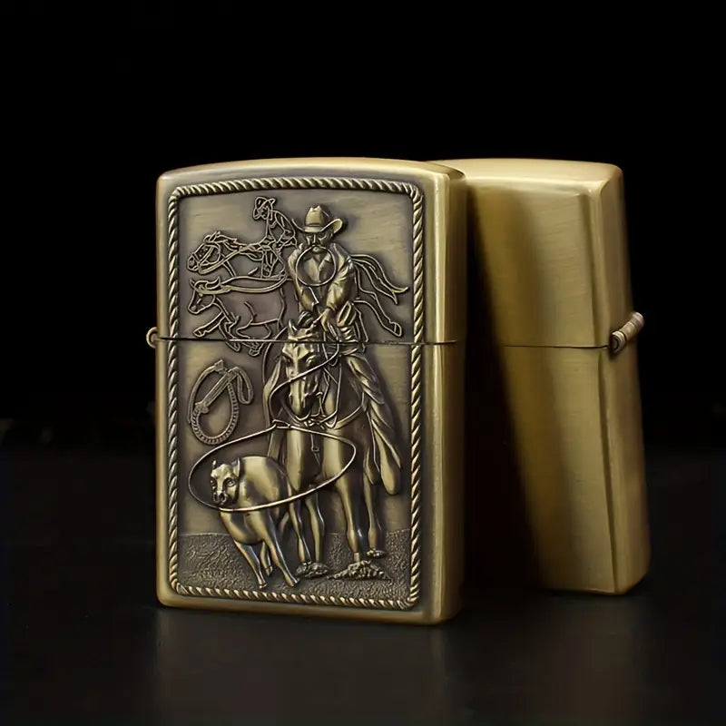 Creative Western Cowboy Totem Kerosene Lighter