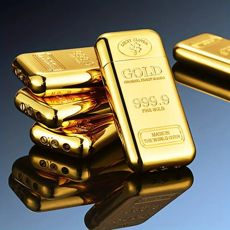 Ultra Thin Gold Bar Shaped Butane Lighter