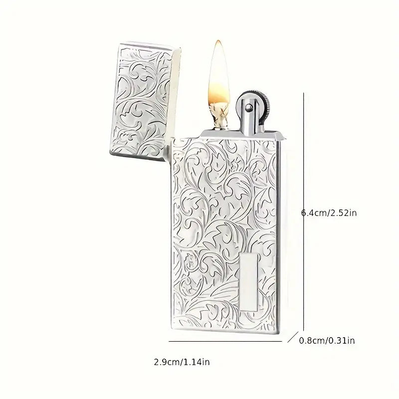 Elegant Vintage-Style Metal Kerosene Lighter