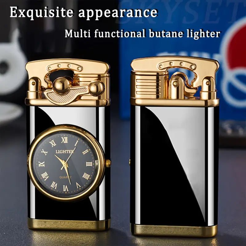 Butane lighter, dual flame lighter, vintage genuine dial lighter