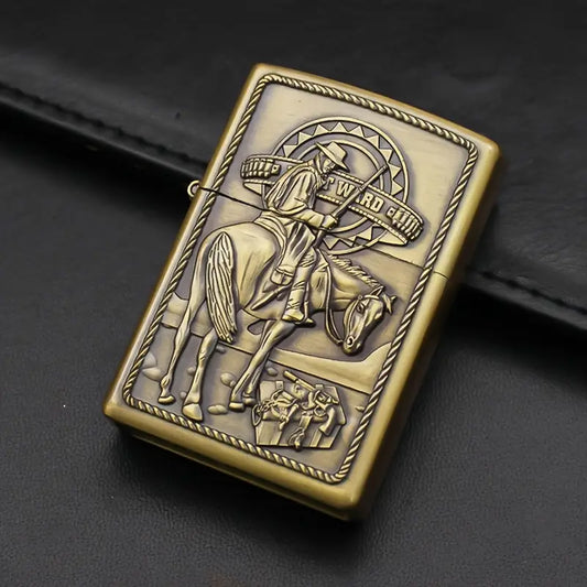 Creative Western Cowboy Totem Kerosene Lighter