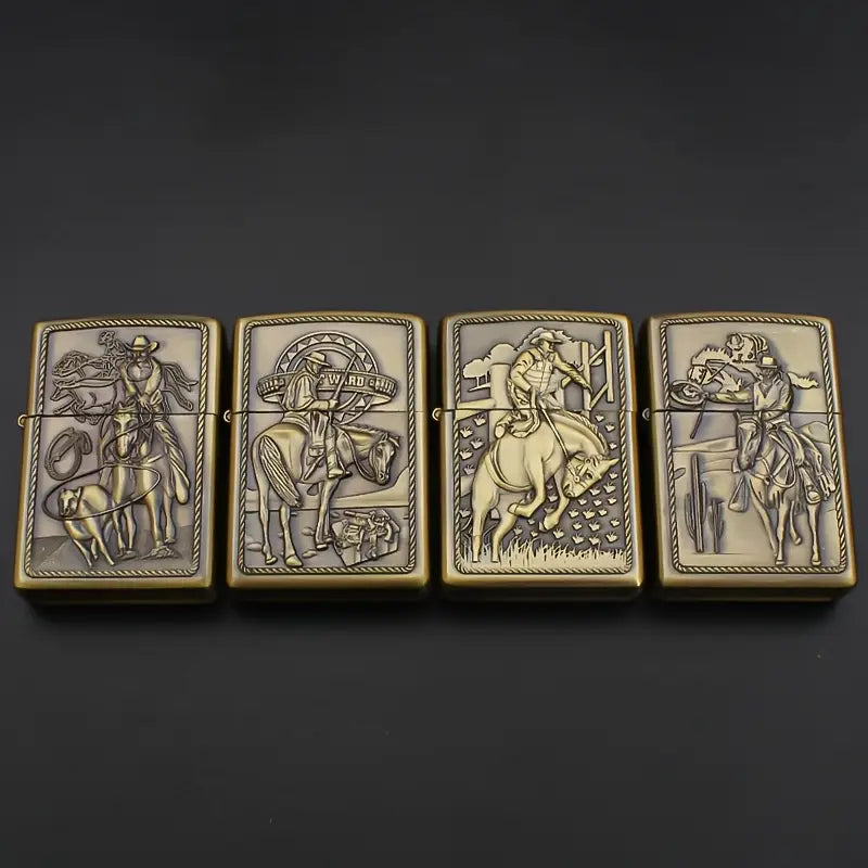 Creative Western Cowboy Totem Kerosene Lighter