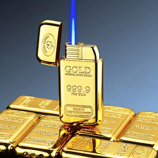 Ultra Thin Gold Bar Shaped Butane Lighter