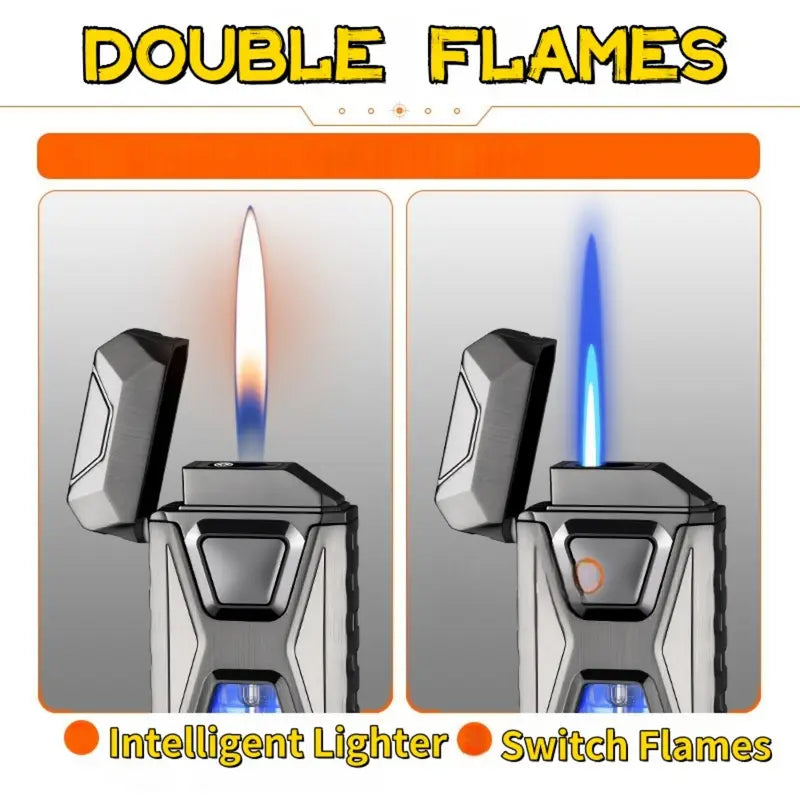 Stainless Steel USB Rechargeable Lighter with Voice Control