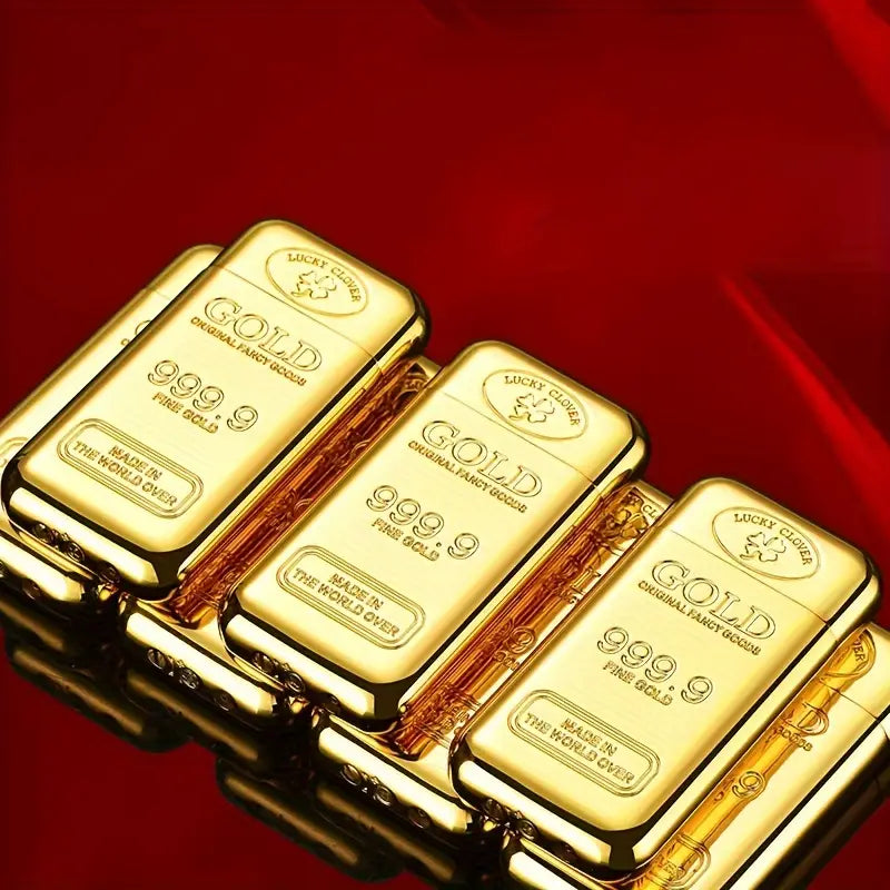 Ultra Thin Gold Bar Shaped Butane Lighter