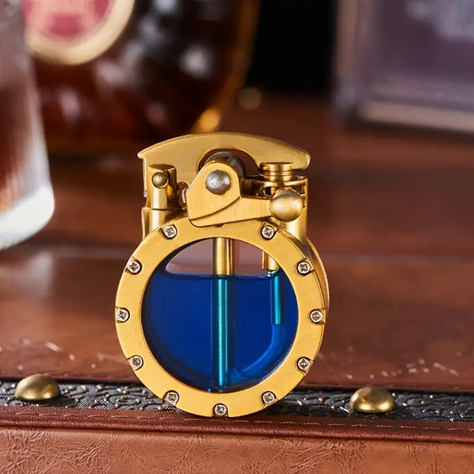 Vintage Steampunk With Visible Gas Tank Lighterxv