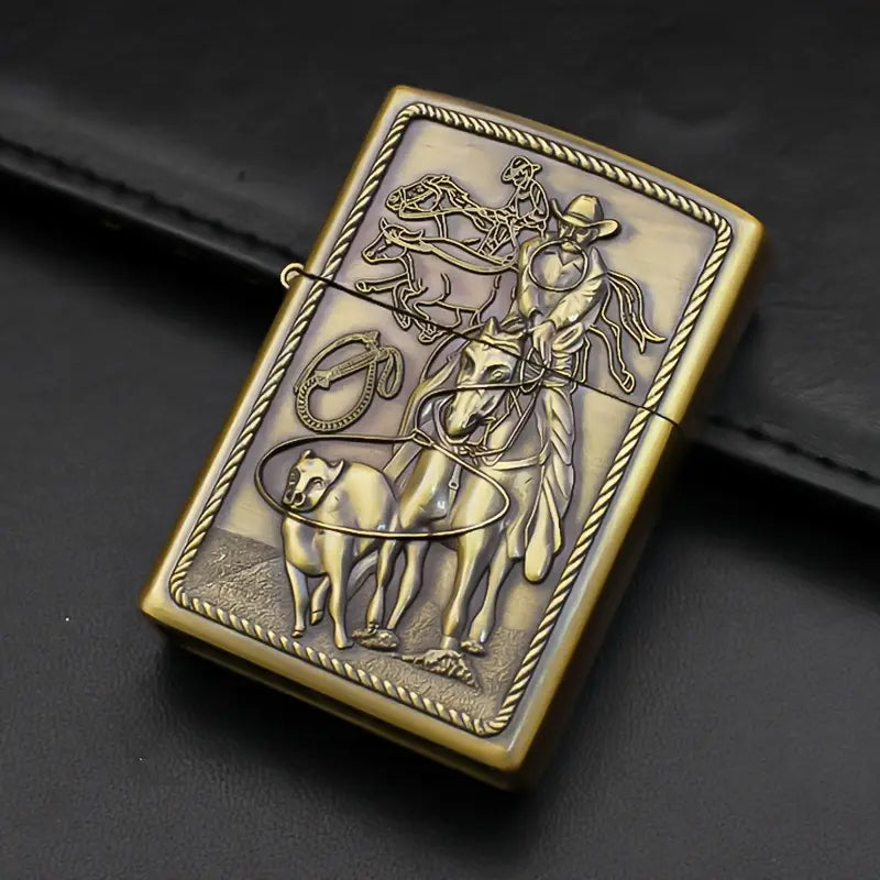 Creative Western Cowboy Totem Kerosene Lighter