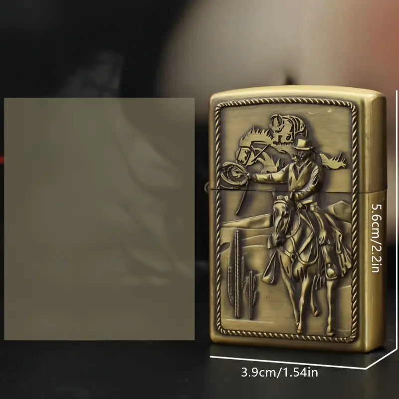 Creative Western Cowboy Totem Kerosene Lighter