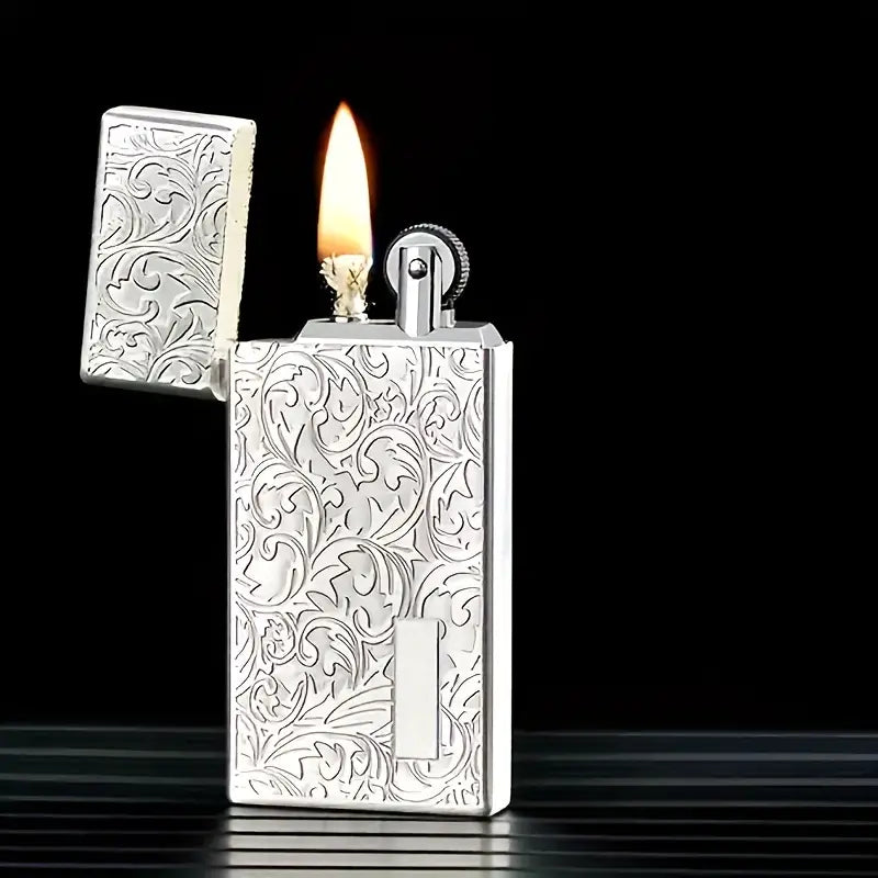 Elegant Vintage-Style Metal Kerosene Lighter