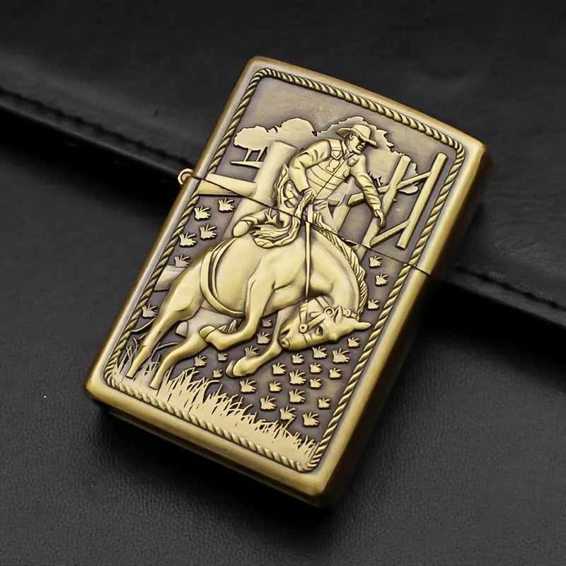 Creative Western Cowboy Totem Kerosene Lighter