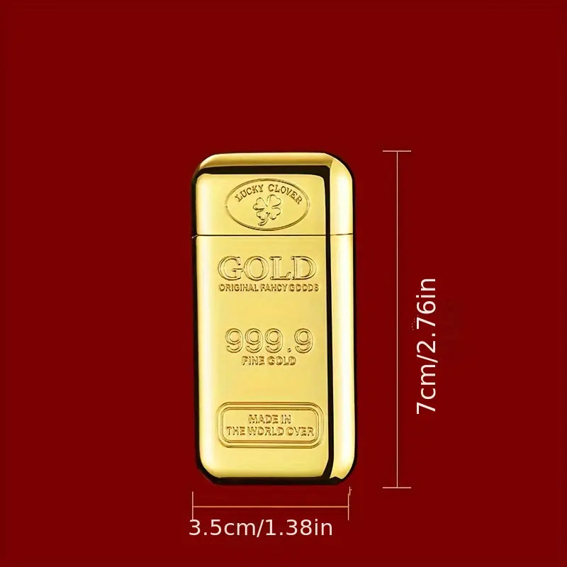 Ultra Thin Gold Bar Shaped Butane Lighter